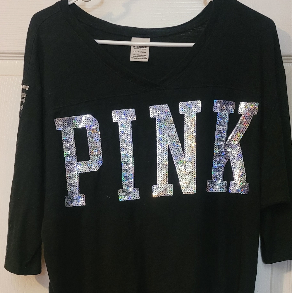 PINK 1/4" sleeve T